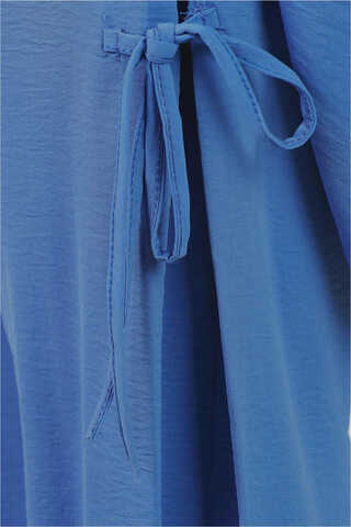With Ribbon Robe İndigo Suit - 3