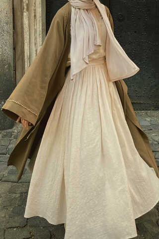 Wrap Linen Kimono Earth Tone - 1