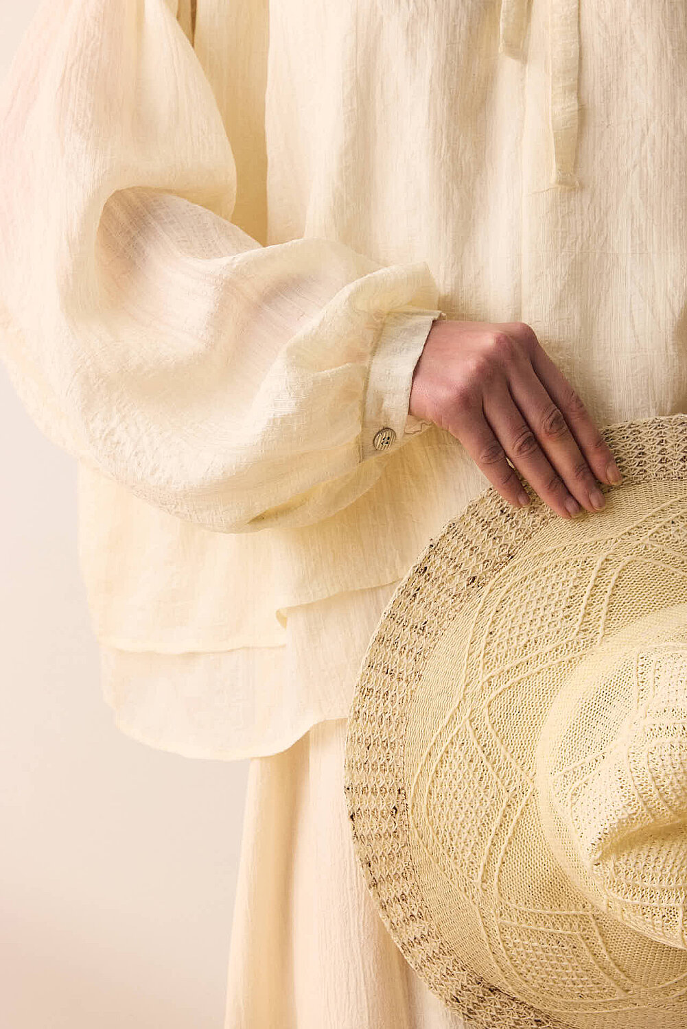 Yakası Bağlamalı Bluz Taş - 3