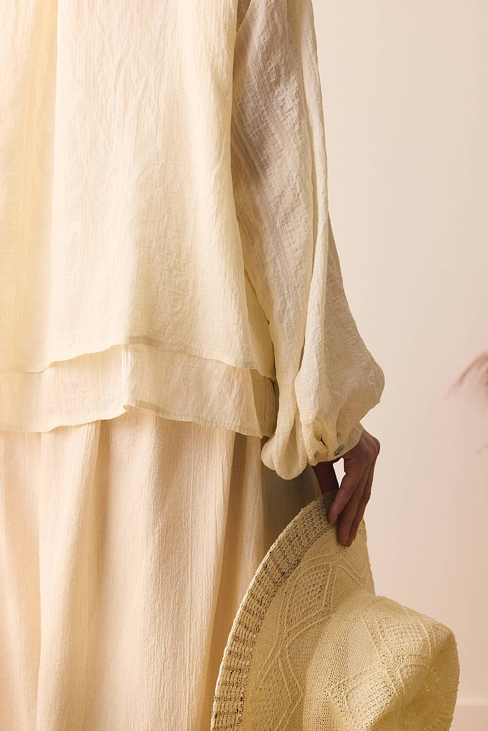 Yakası Bağlamalı Bluz Taş - 8