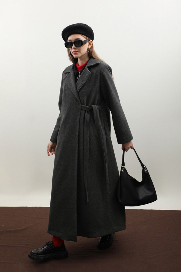 Yandan Bağlamalı Kaban Antrasit 