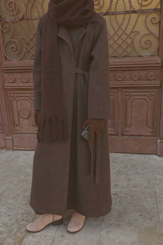 Yandan Bağlamalı Kaban Kahverengi - 4