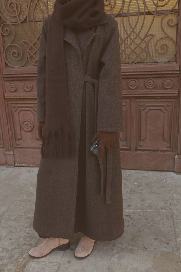 Yandan Bağlamalı Kaban Kahverengi - 4