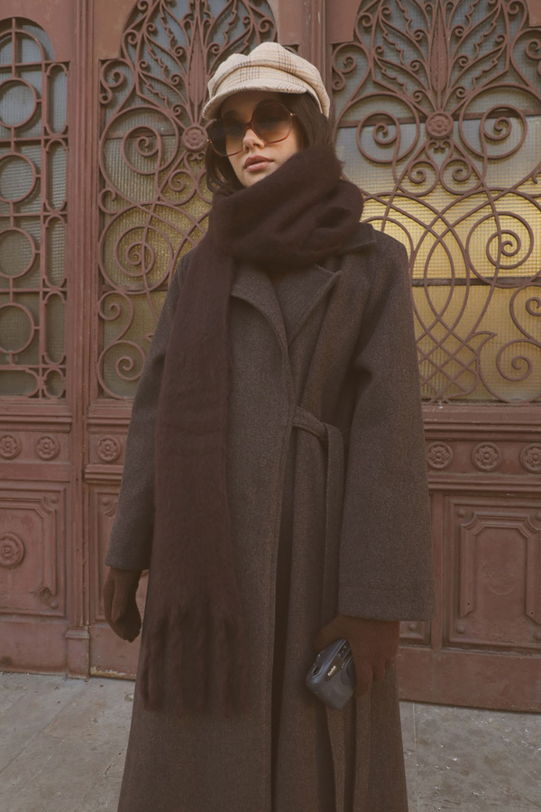 Yandan Bağlamalı Kaban Kahverengi - 3