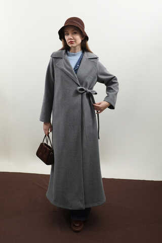 Yandan Bağlamalı Kaban Koyu Gri - 5