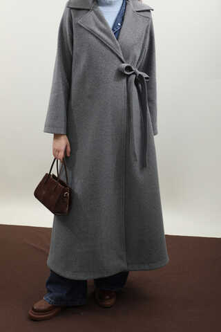 Yandan Bağlamalı Kaban Koyu Gri - 2