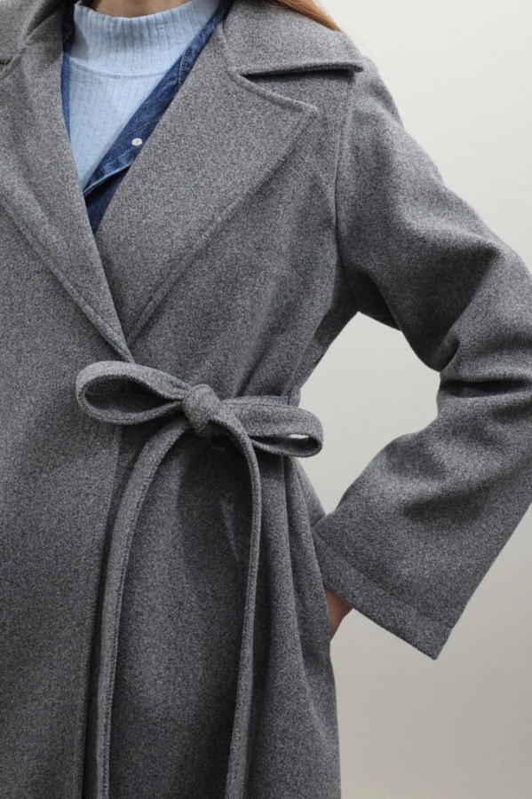 Yandan Bağlamalı Kaban Koyu Gri - 6