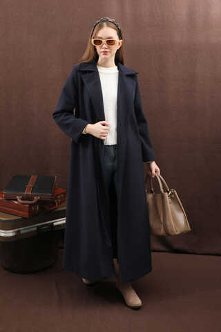 Yandan Bağlamalı Kaban Lacivert - 12