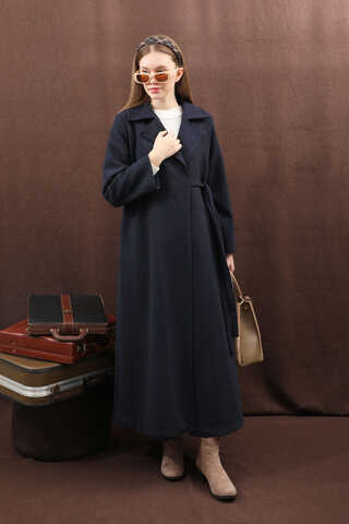 Yandan Bağlamalı Kaban Lacivert - 14