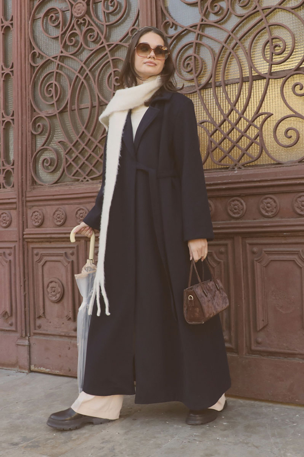 Yandan Bağlamalı Kaban Lacivert - 6