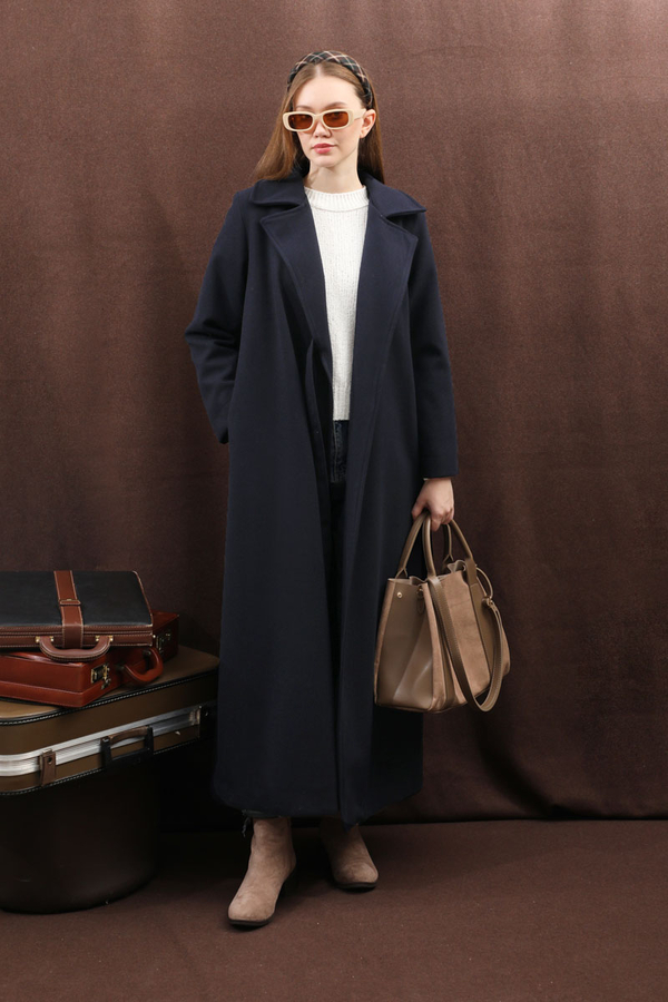 Yandan Bağlamalı Kaban Lacivert - 11