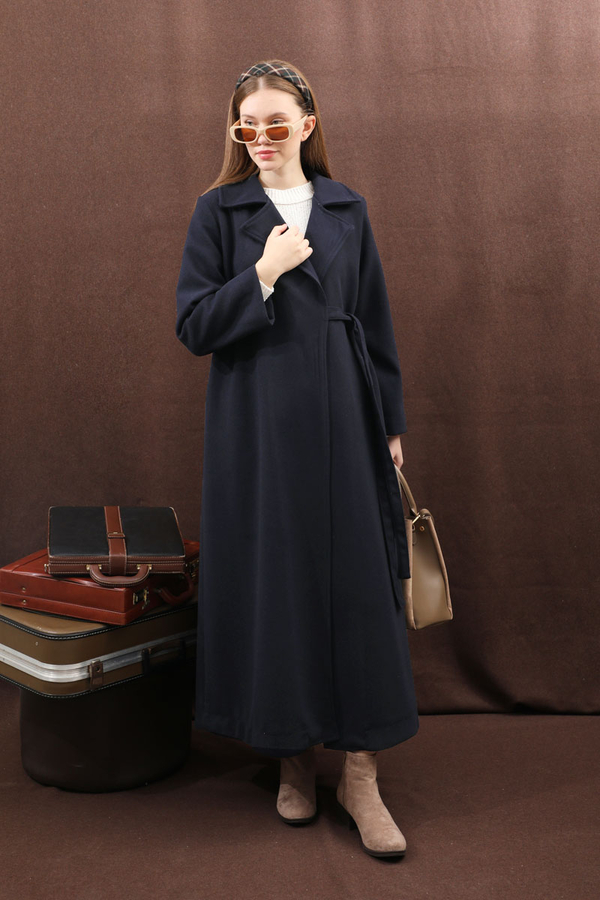 Yandan Bağlamalı Kaban Lacivert - 14