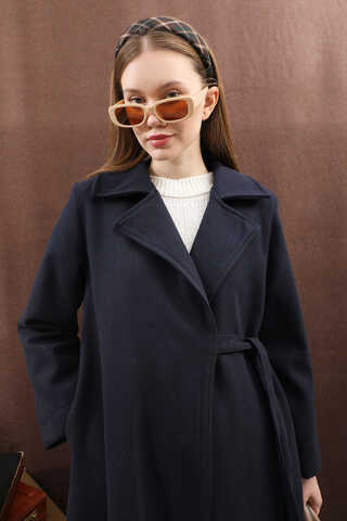 Yandan Bağlamalı Kaban Lacivert - 16