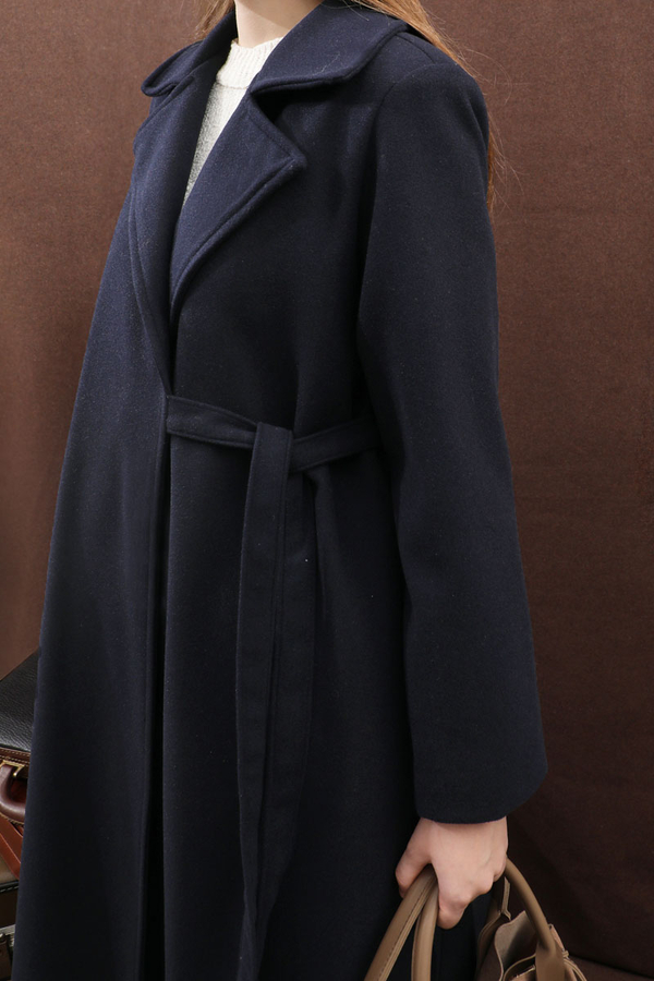 Yandan Bağlamalı Kaban Lacivert - 17