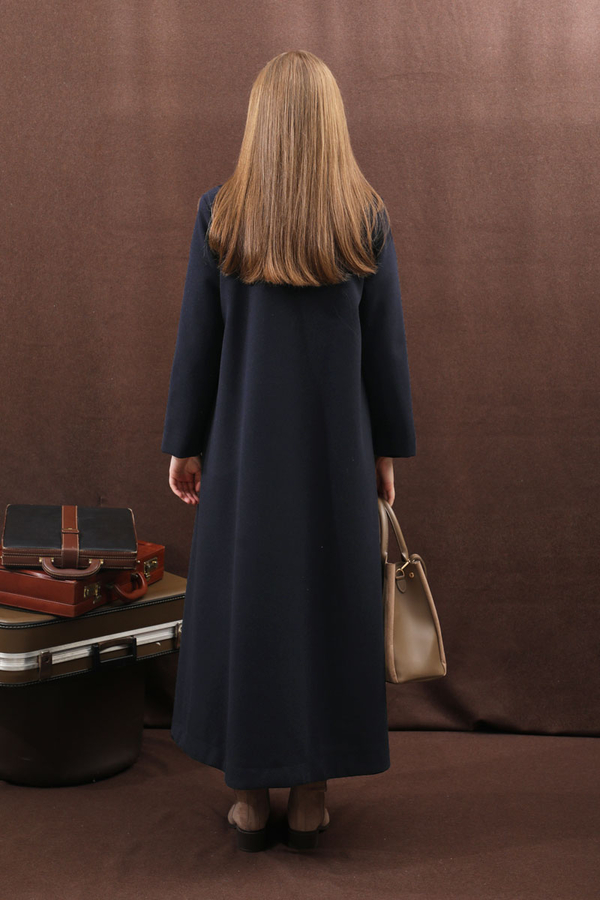 Yandan Bağlamalı Kaban Lacivert - 18