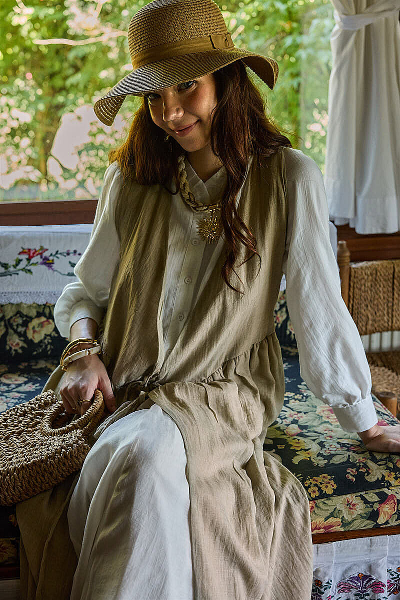 Yandan Bağlamalı Kruvaze Jile Taş - 2