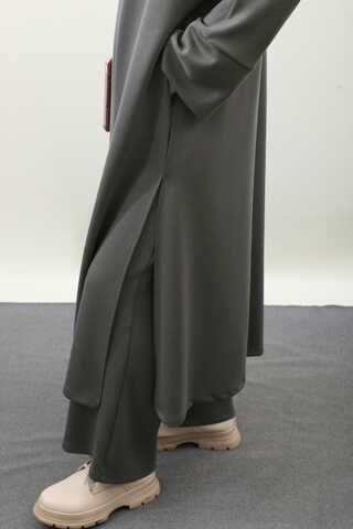 Yandan Yırtmaçlı Uzun Takım Antrasit - 6