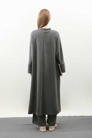 Yandan Yırtmaçlı Uzun Takım Antrasit - 9