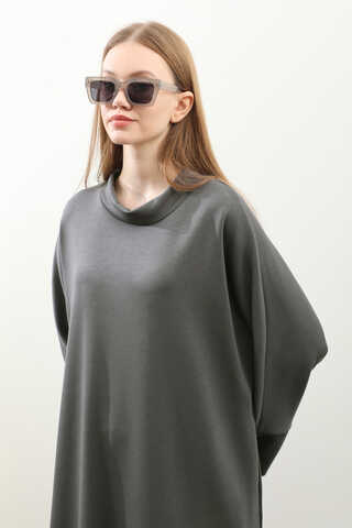 Yandan Yırtmaçlı Uzun Takım Antrasit - 5