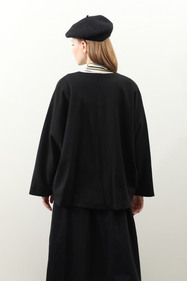 Yarasa Kısa Kol Ceket Siyah - 9