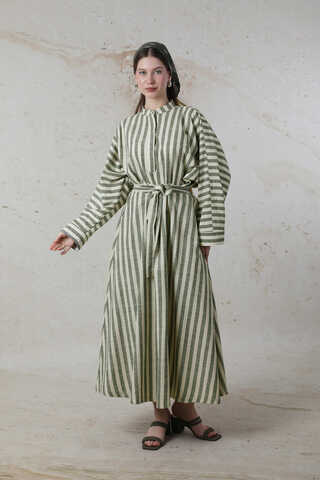 Yarasa Kol Keten Takım Haki - 1