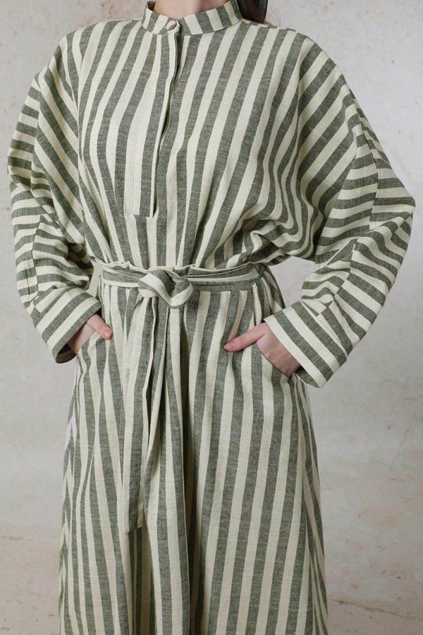 Yarasa Kol Keten Takım Haki - 4