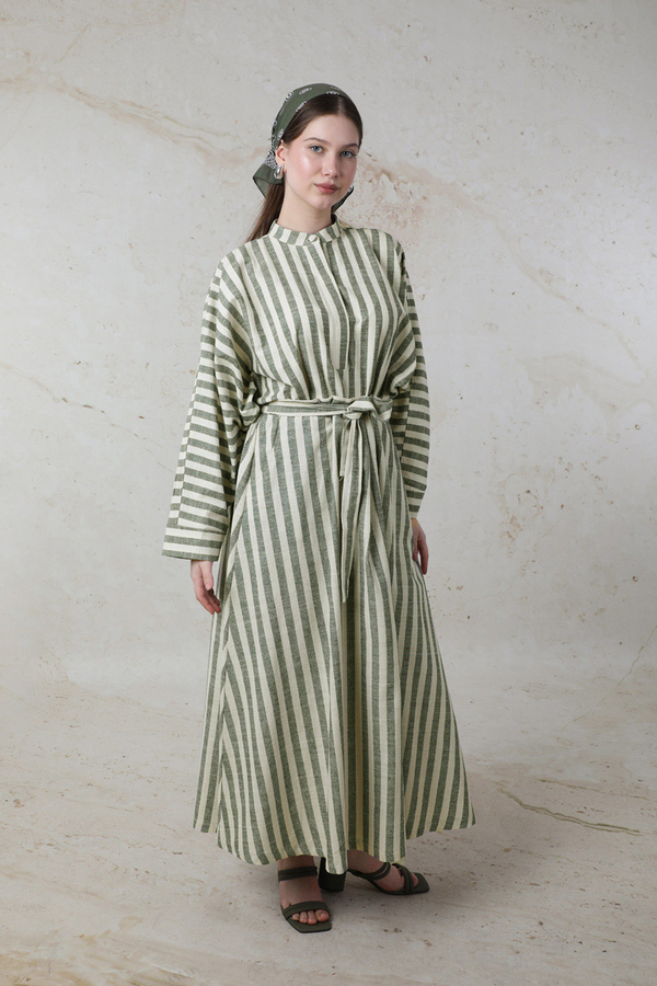 Yarasa Kol Keten Takım Haki - 5