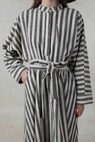 Yarasa Kol Keten Takım Siyah - 4