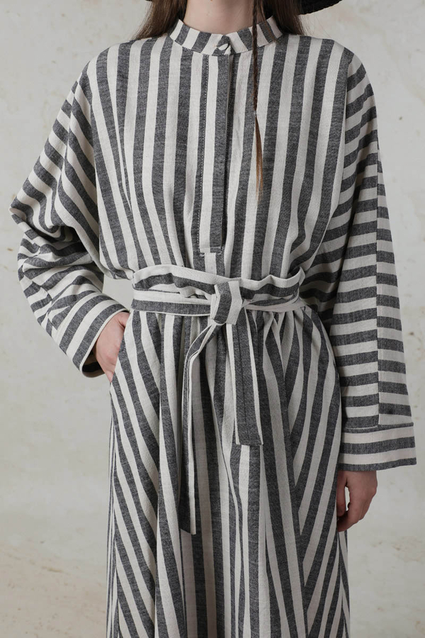 Yarasa Kol Keten Takım Siyah - 4