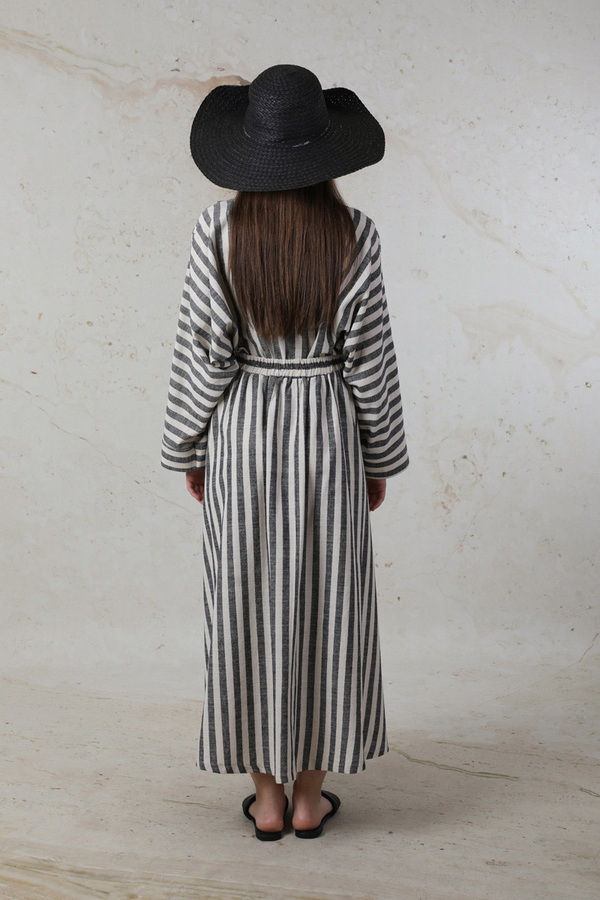 Yarasa Kol Keten Takım Siyah - 6