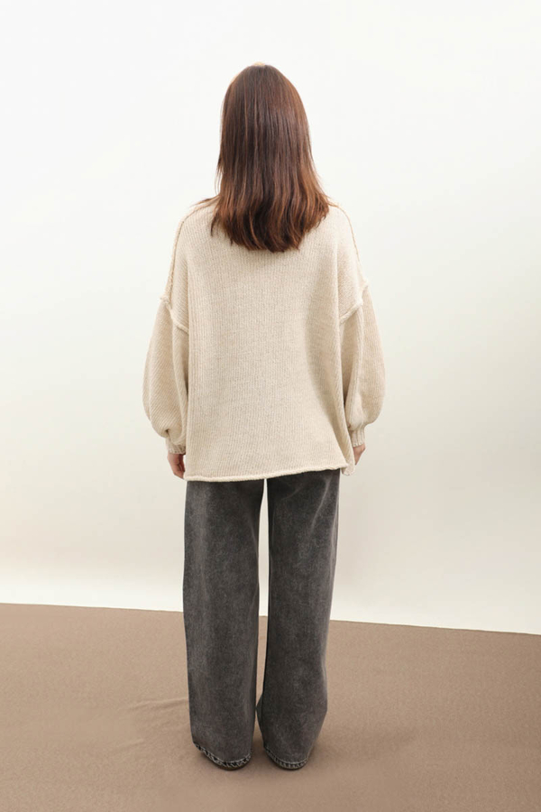 Yarım Balıkçı Kazak Bej - 6