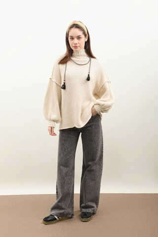 Yarım Balıkçı Kazak Bej - 2