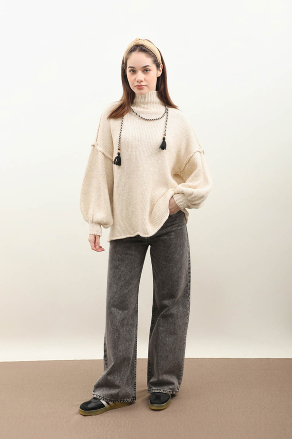 Yarım Balıkçı Kazak Bej - 2