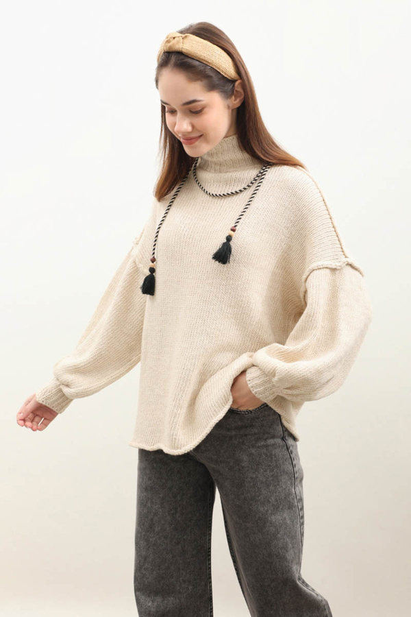 Yarım Balıkçı Kazak Bej - 3