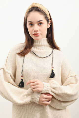 Yarım Balıkçı Kazak Bej - 5