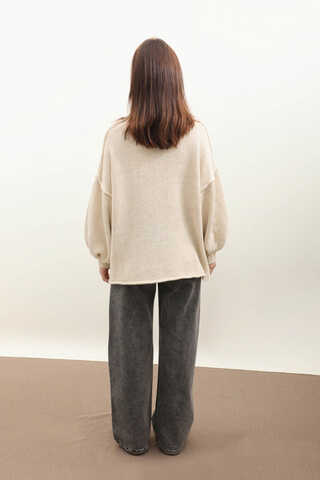 Yarım Balıkçı Kazak Bej - 6