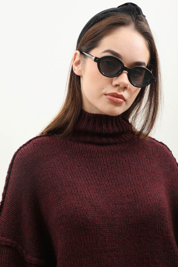 Yarım Balıkçı Kazak Bordo - 3