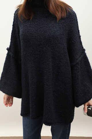 Yarım Balıkçı Kazak Lacivert - 4