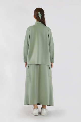 Yarım Balıkçı Yaka Cepli Spor Takım Mint - 6