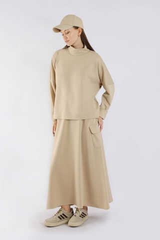 Yarım Balıkçı Yaka Cepli Spor Takım Taş - 1