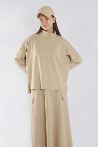 Yarım Balıkçı Yaka Cepli Spor Takım Taş - 2