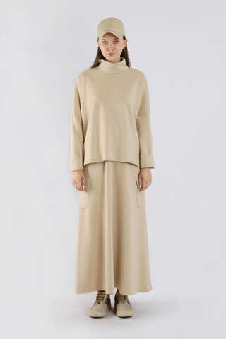 Yarım Balıkçı Yaka Cepli Spor Takım Taş - 3