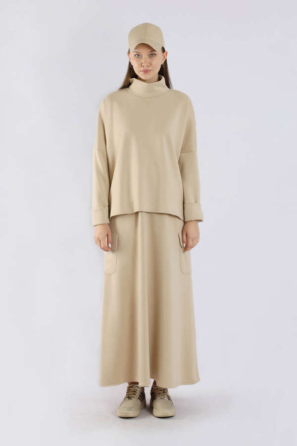 Yarım Balıkçı Yaka Cepli Spor Takım Taş - 3