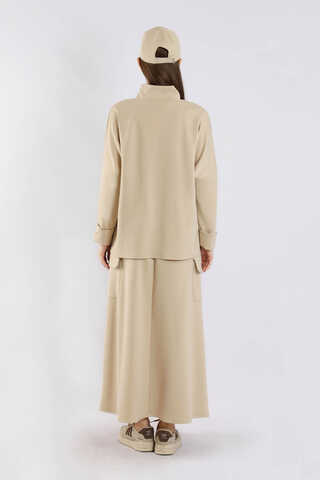 Yarım Balıkçı Yaka Cepli Spor Takım Taş - 6