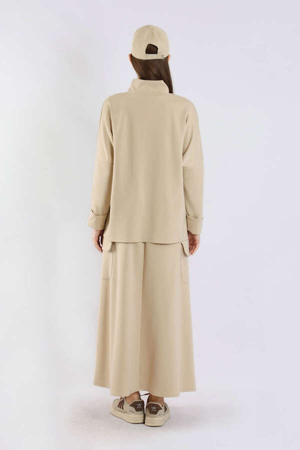 Yarım Balıkçı Yaka Cepli Spor Takım Taş - 6