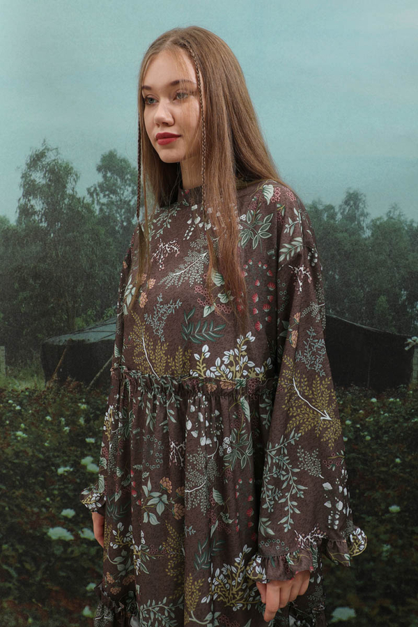 Yaz Çiçeği Elbise Gül Kurusu - 11