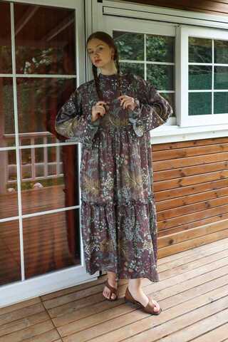 Yaz Çiçeği Elbise Gül Kurusu - 3