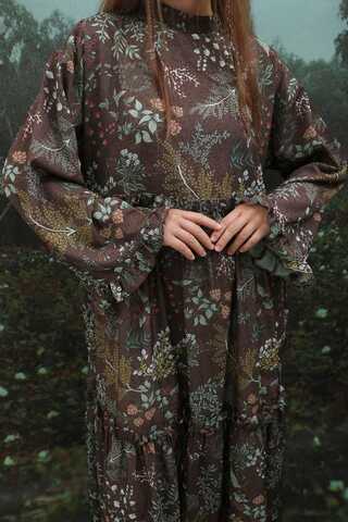 Yaz Çiçeği Elbise Gül Kurusu - 8