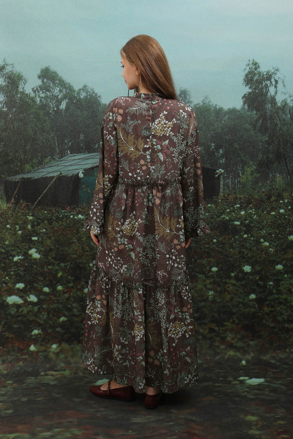 Yaz Çiçeği Elbise Gül Kurusu - 12