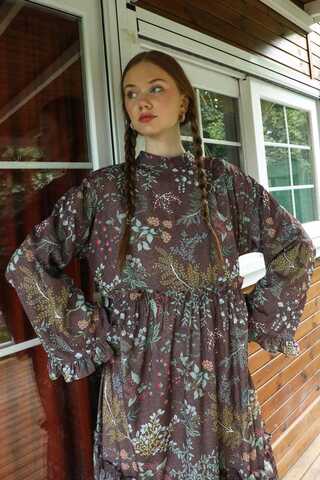 Yaz Çiçeği Elbise Gül Kurusu - 2